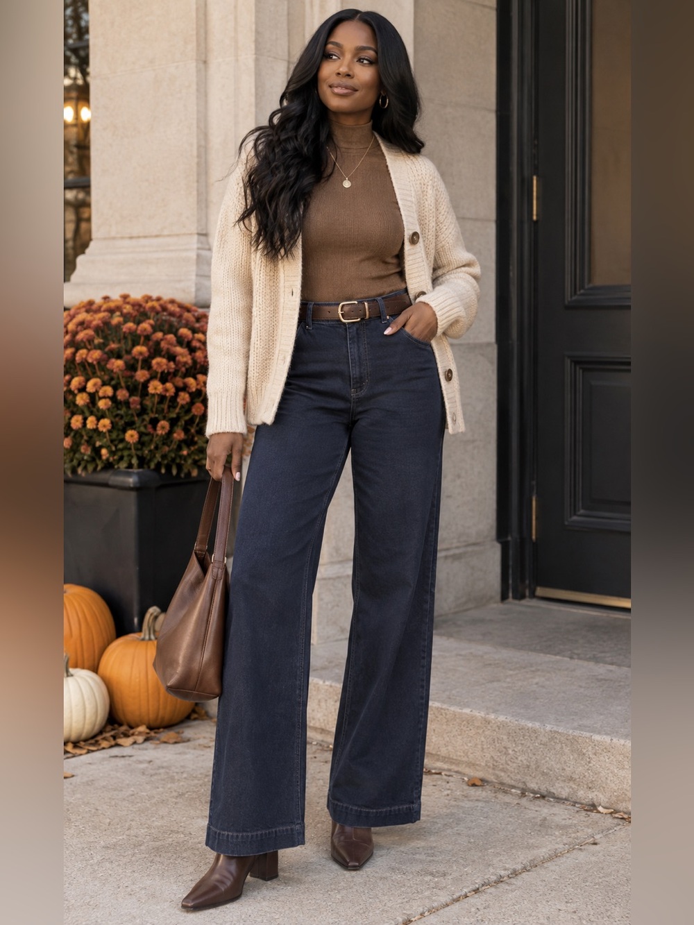 J.Crew High-Rise Trouser Jeans Women’s 30 Dark Indigo Wide Leg Denim